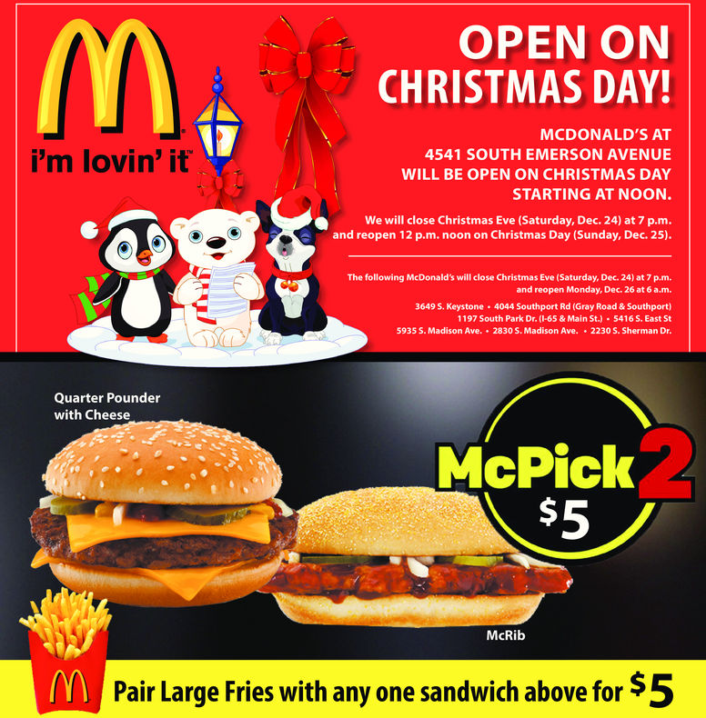 List Of Mcdonalds Open Christmas Day 2022 Wallpapers World Map