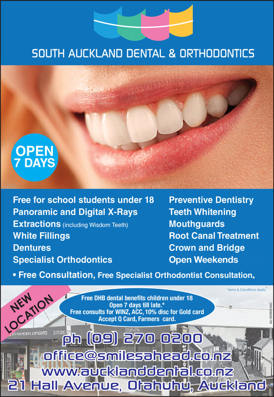 Wednesday June 5 2019 Ad South Aukland Dental Orthodontics Stuff Main