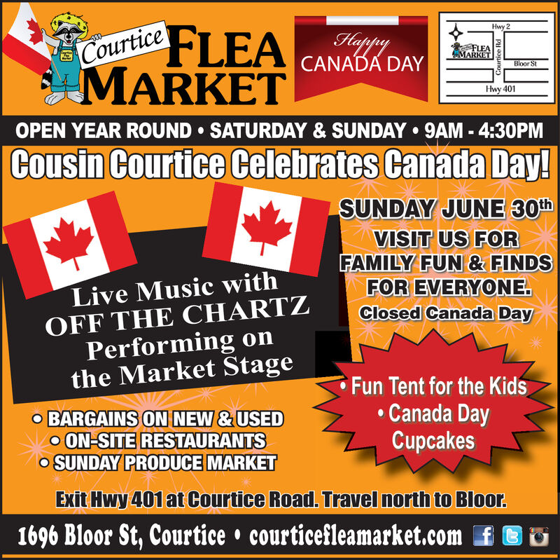 THURSDAY, JUNE 27, 2019 Ad - Courtice Flea Market - Oshawa ...