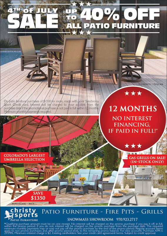 Christy Sports Patio Furniture, Christy Sports Lawn Furniture