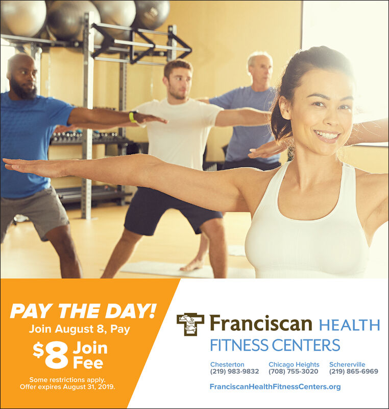 Thursday August 8 2019 Ad Franciscan Health Fitness Centers Chesterton Chicago Tribune