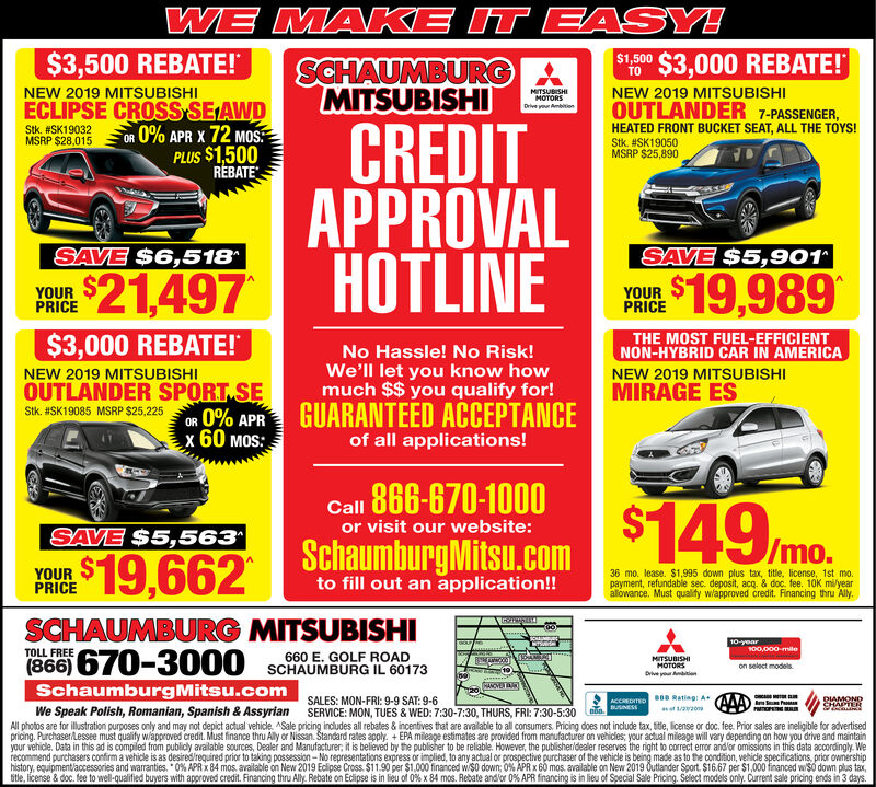 Friday October 25 2019 Ad Schaumburg Mitsubishi Daily Herald