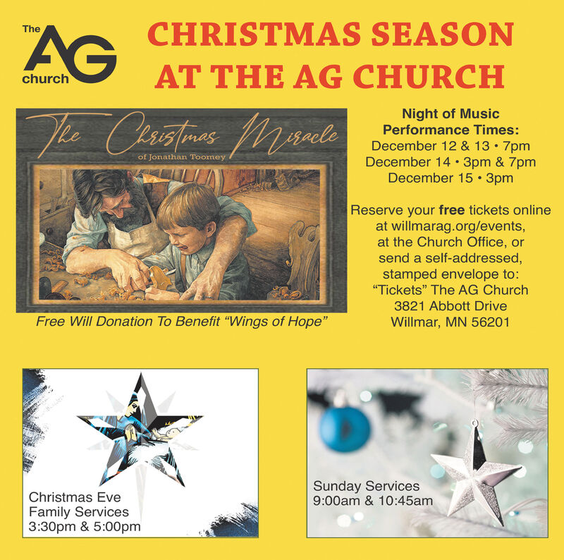 Friday November 29 2019 Ad The Ag Church Of Willmar West Central Tribune