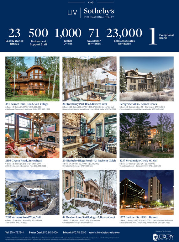 Tuesday December 31 19 Ad Liv Sotheby S International Realty Vail Daily