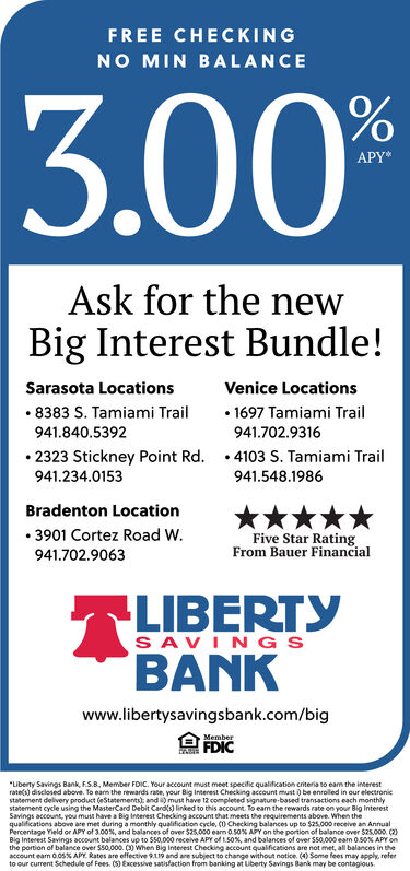 Sunday February 2 2020 Ad Liberty Savings Bank Sarasota