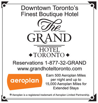 Friday February 7 2020 Ad The Grand Hotel Suites Toronto Canadian Jewish News Parent