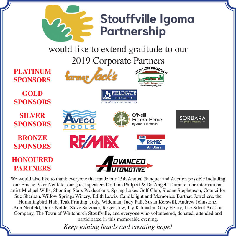 Wednesday February 26 2020 Ad Stouffville Igoma Partnership York Region