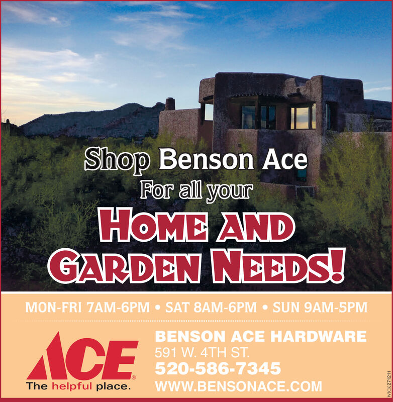 MONDAY, MARCH 9, 2020 Ad Benson Ace Hardware San Pedro