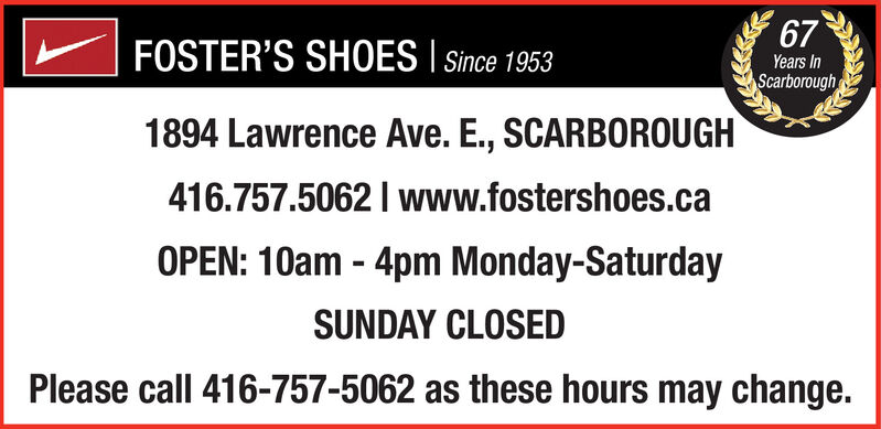 fosters shoes scarborough