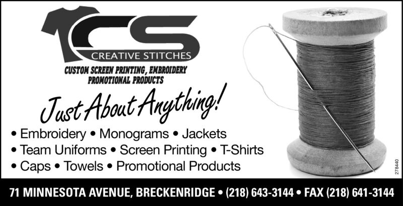 Embroidery, Monogramming or Screen Printing