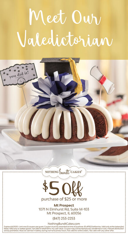 does nothing bundt cakes offer discounts