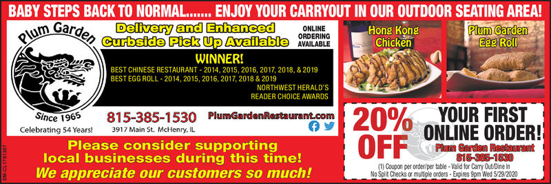 Plum Garden Restaurant Northwest Herald