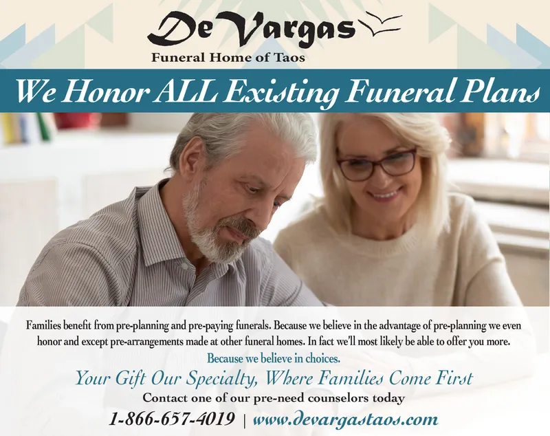 THURSDAY, MAY 28, 2020 Ad DeVargas Funeral Home of Taos The Taos News