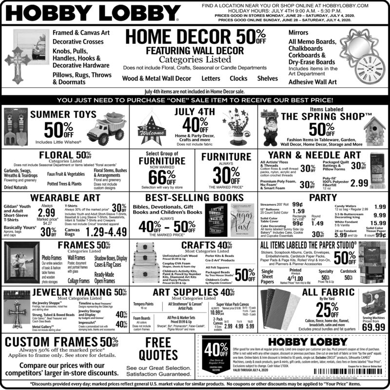 Hobby Lobby Planners