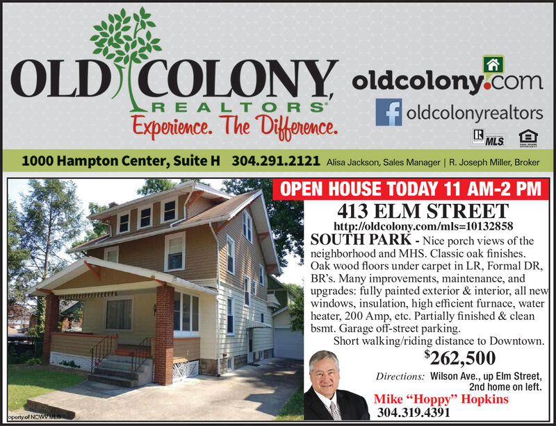 SUNDAY, NOVEMBER 8, 2020 Ad Old Colony Realtors Mike "Hoppy