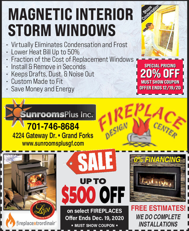 Friday December 4 2020 Ad Sunrooms Plus Inc Grand Forks Herald