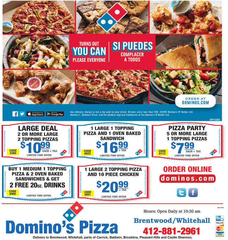 WEDNESDAY, DECEMBER 9, 2020 Ad Domino's Pizza Brentwood Tribune