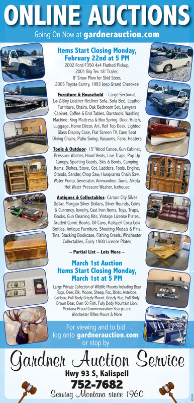 Huge Online Auction! Jeep, Tools, Coins, Antiques, Collectibles.