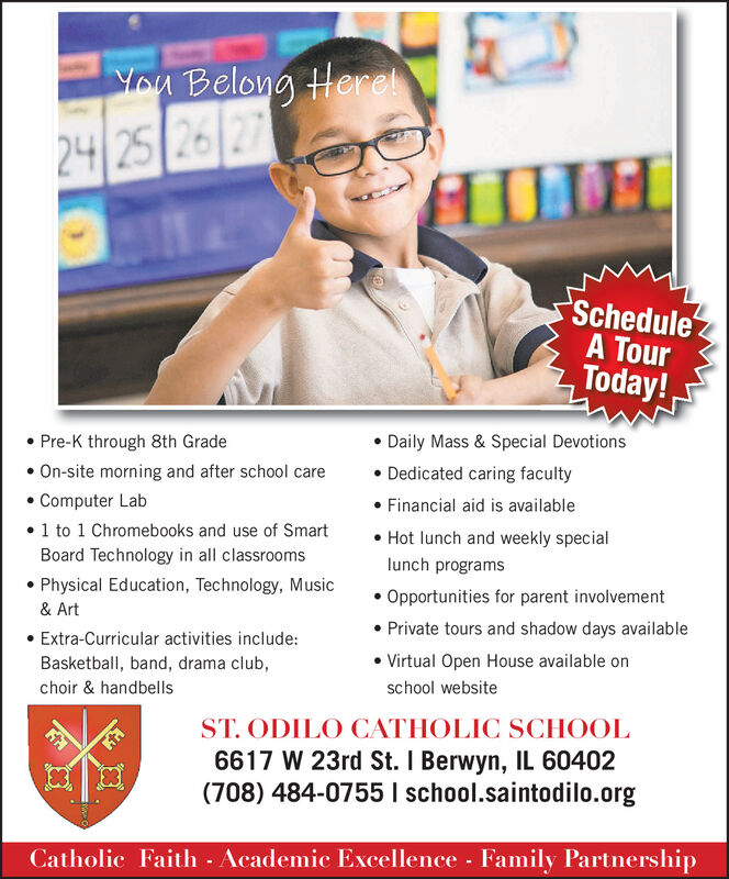 WEDNESDAY, MARCH 3, 2021 Ad - St Odilo Catholic School - My Suburban Life
