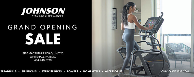 SATURDAY, SEPTEMBER 25, 2021 Ad - Johnson Fitness & Wellness Store -  Morning Call