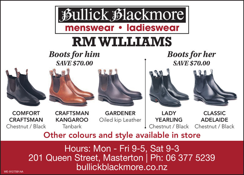 R.M. Williams Boots - Auckland - Available in-store