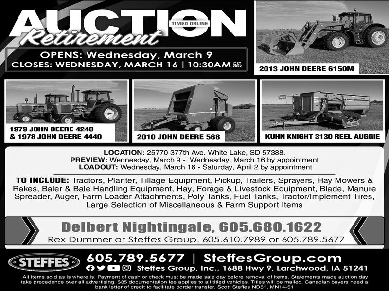 All Upcoming Auctions - Steffes Group, Inc.