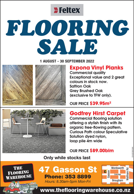 Friday August 19 2022 Ad The Flooring Warehouse Limited Stuff Main
