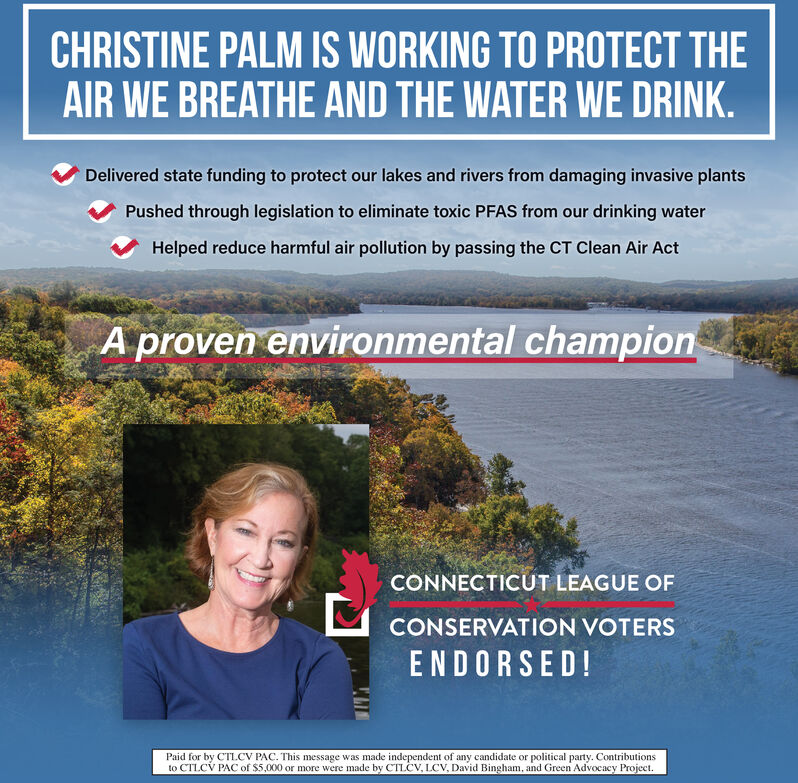 Thursday November 3 2022 Ad Christine Palm For State Representative The Day