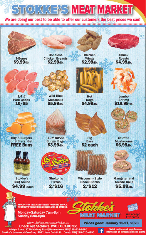 FRIDAY, JANUARY 13, 2023 Ad - Stokke's Meat Market - Duluth - Duluth ...