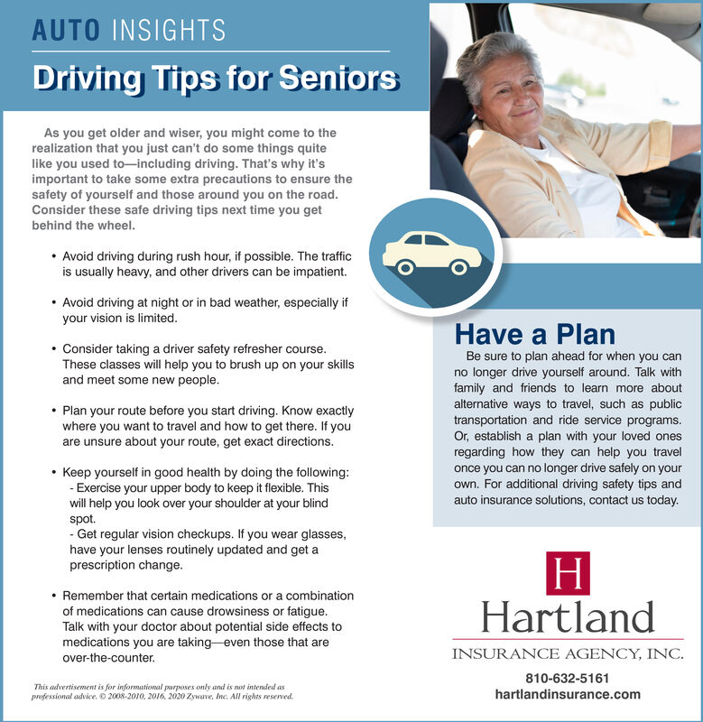 Driving Advice & Safety Tips for Seniors