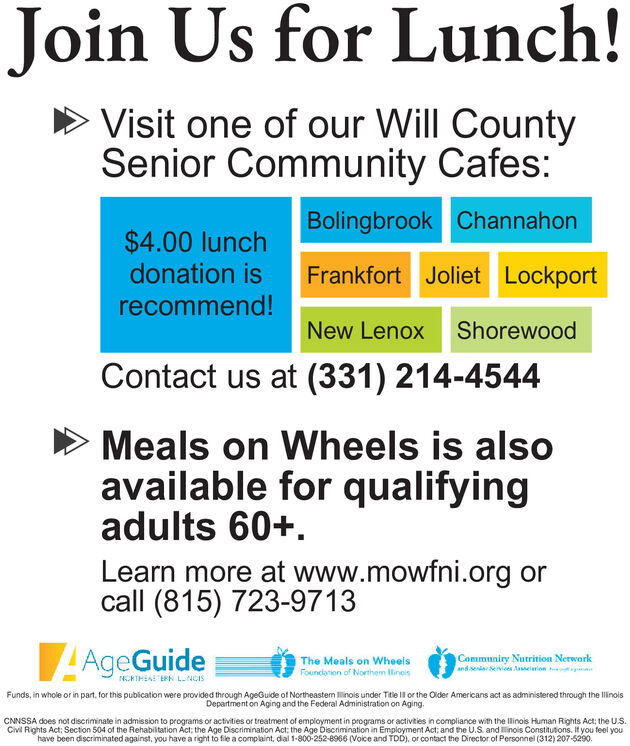 SATURDAY JANUARY 6 2024 Ad Senior Services Center Of Will County   Large Images 