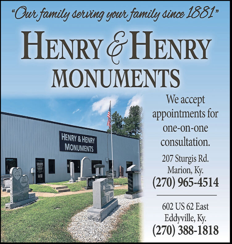 FRIDAY, APRIL 5, 2024 Ad - Henry & Henry Monuments - Marion - The ...