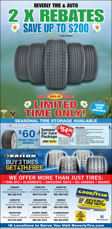 Thursday May 24 2018 Ad Beverly Tire Auto Niagara This Week