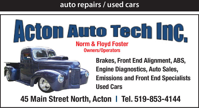 Thursday September 20 2018 Ad Acton Auto Tech Inc Georgetown Independent