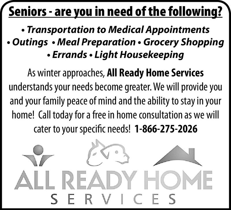 Wednesday October 24 2018 Ad All Ready Home Services Osceola Sun