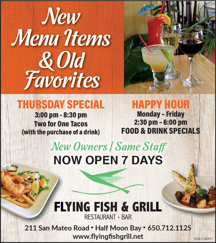 THURSDAY, JANUARY 24, 2019 Ad - Flying Fish & Grill - Half Moon Bay Review