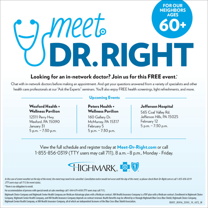 highmark same day appointments