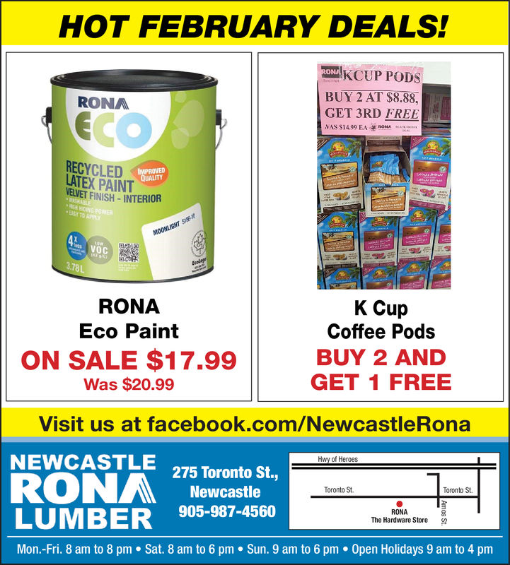 Thursday February 21 19 Ad Rona The Hardware Store Inc Newcastle Durham Region