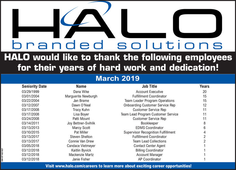 HALO Branded Solutions  A Promotional & Recognition Company