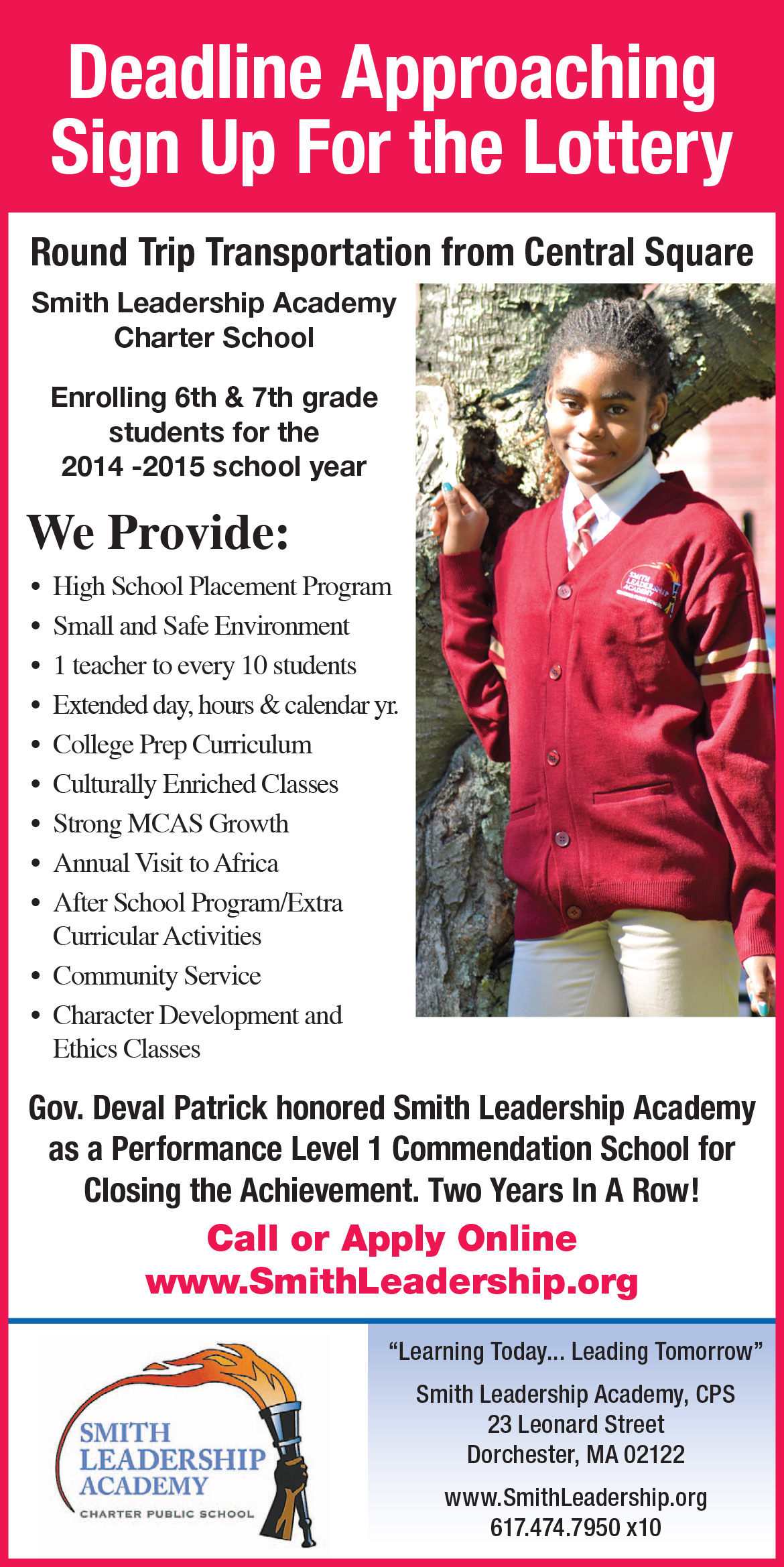 Helen Y. Davis Leadership Academy School in Dorchester, MA